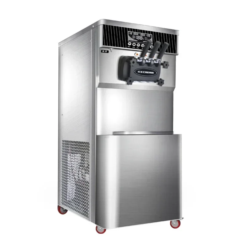 

Ice Cream Machine Commercial Three Flavors Freezer Large Capacity 48L-52L Vertical Sundae Refrigeration Equipments Cone Maker