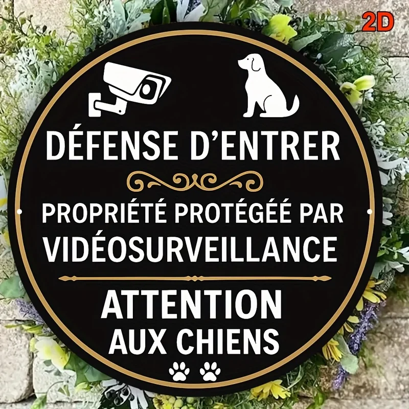 2D Flat, One Circular Sign Measuring 20.32X20.32 Cm - 