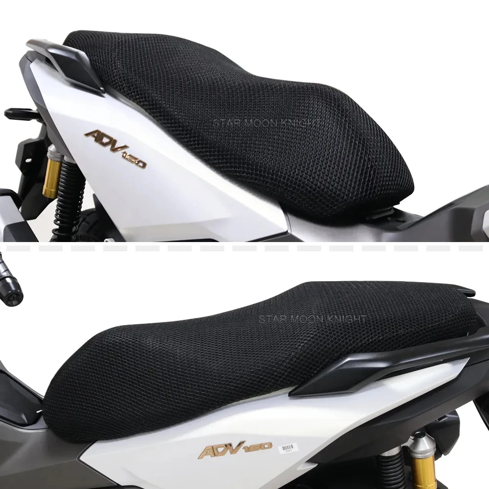 Motocykl antikluzké 3D pletivo textilie Seat obal prodyšné vodotěsný polštářek pro Honda ADV 160 ADV160