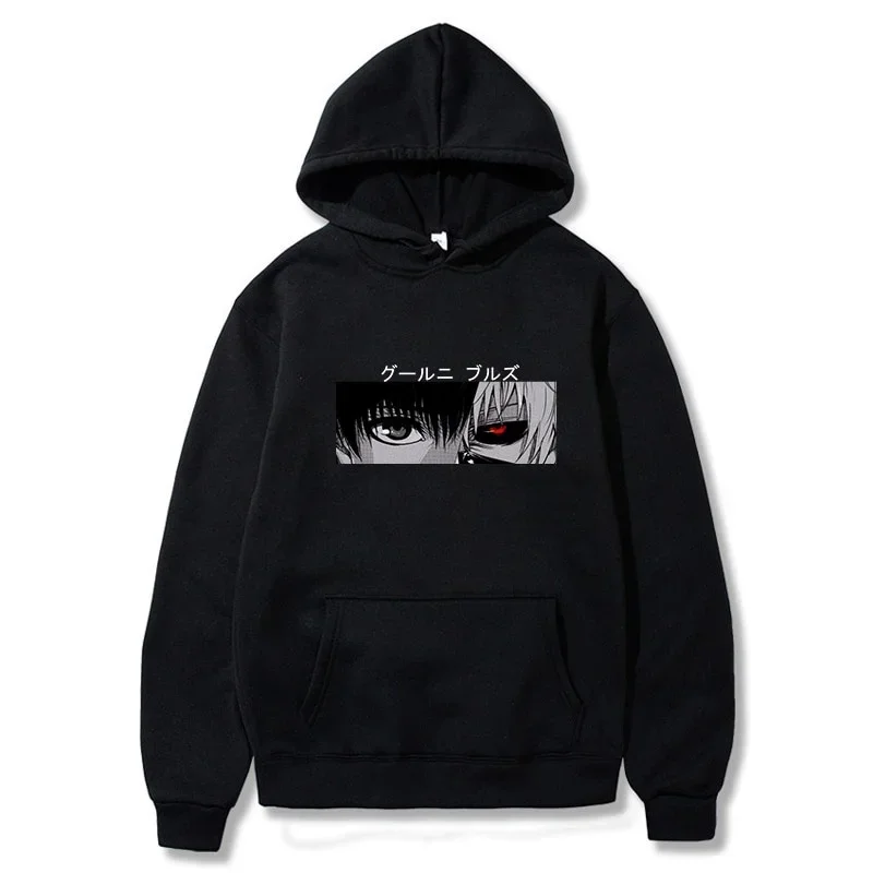 

Anime Tokyo Ghoul Kaneki Ken Eyes Print Pullovers Hoodie Loose Hip Hop Sweatshirt Punk Streetwear Harajuku Women Hoodie Top