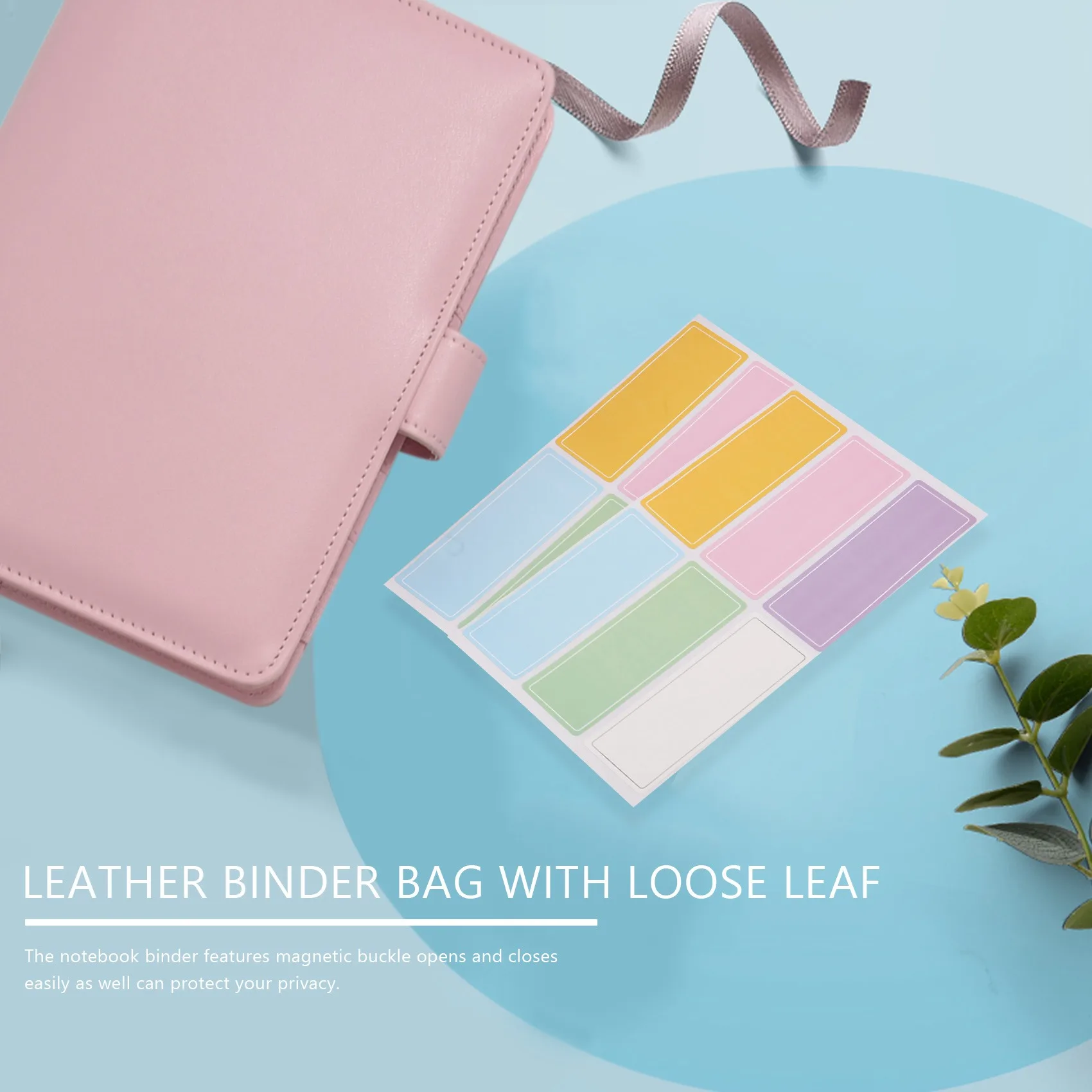 HJ-A6 Binder And 12 Transparent Envelopes System Budget Planning Notepad Binder Budget Money Envelope Cash Envelope