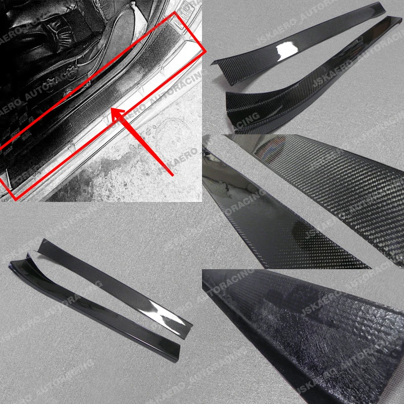 

For Nissan Farilady 350z z33 Carbon Fiber Inner Door Sill Panel Cover 2pcs car BodyKits
