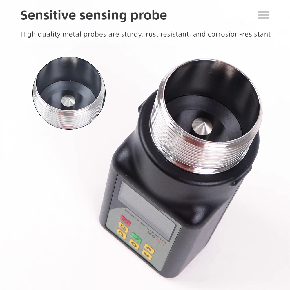 Imagem -04 - Smart Grain Umidade Medidor Display Digital Analisador de Umidade Adequado para 25 Tipos de Grãos Trigo Soja Café Feijão Amendoim