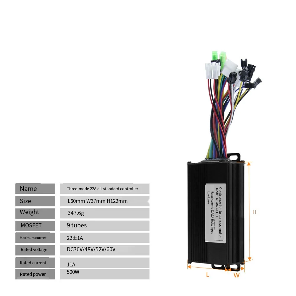 

E-Bike M5 Color LCD Display Instrument Panel 250W-1500W 17-35A Sine Wave Tri-Mode Controller Instrument Set For Electric Scooter