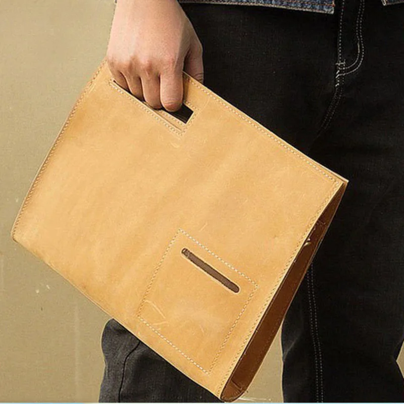 وثيقة الأعمال سعة كبيرة كريزي هورس أزياء الرجال جلد طبيعي أنيق Crossbody الرجال حقيبة جلدية الكمبيوتر اللوحي