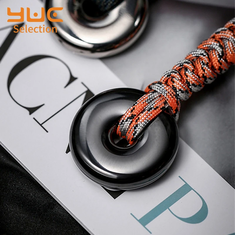 YUC Magnetic Slider ACEdc Donut 2.0 Haptic Coin Metal Decompression Toy Office Desk Toys Coin Spinner Bag Pendant