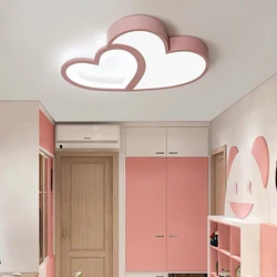 Decken leuchte Kinderzimmer Lampe dimmbar Kronleuchter führte Baby Lampe Licht Cartoon