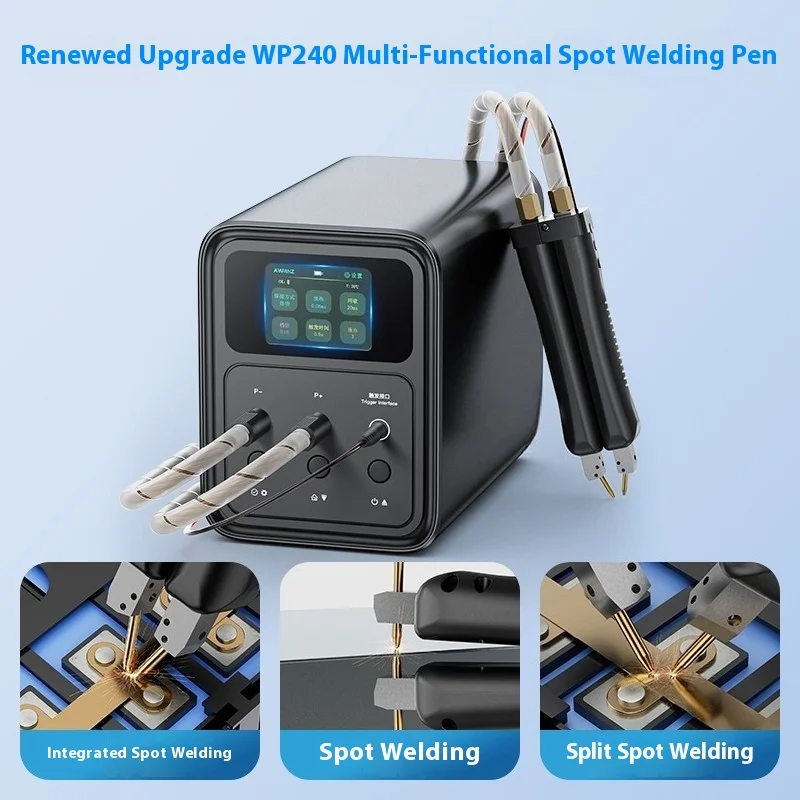 

Portable Spot Welder AWithZ UF20B + WP240 0.4mm Weldable 10500W 99 Power Levels Super Capacitor for Home Appliance Repair