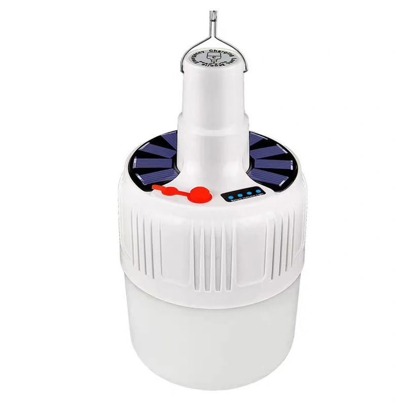 Camping Lantern LED Light Bulb 5 Lighting Modes USB Rechargeable Hanging Tent Light Portable Emergency Lantern for Garden BBQ