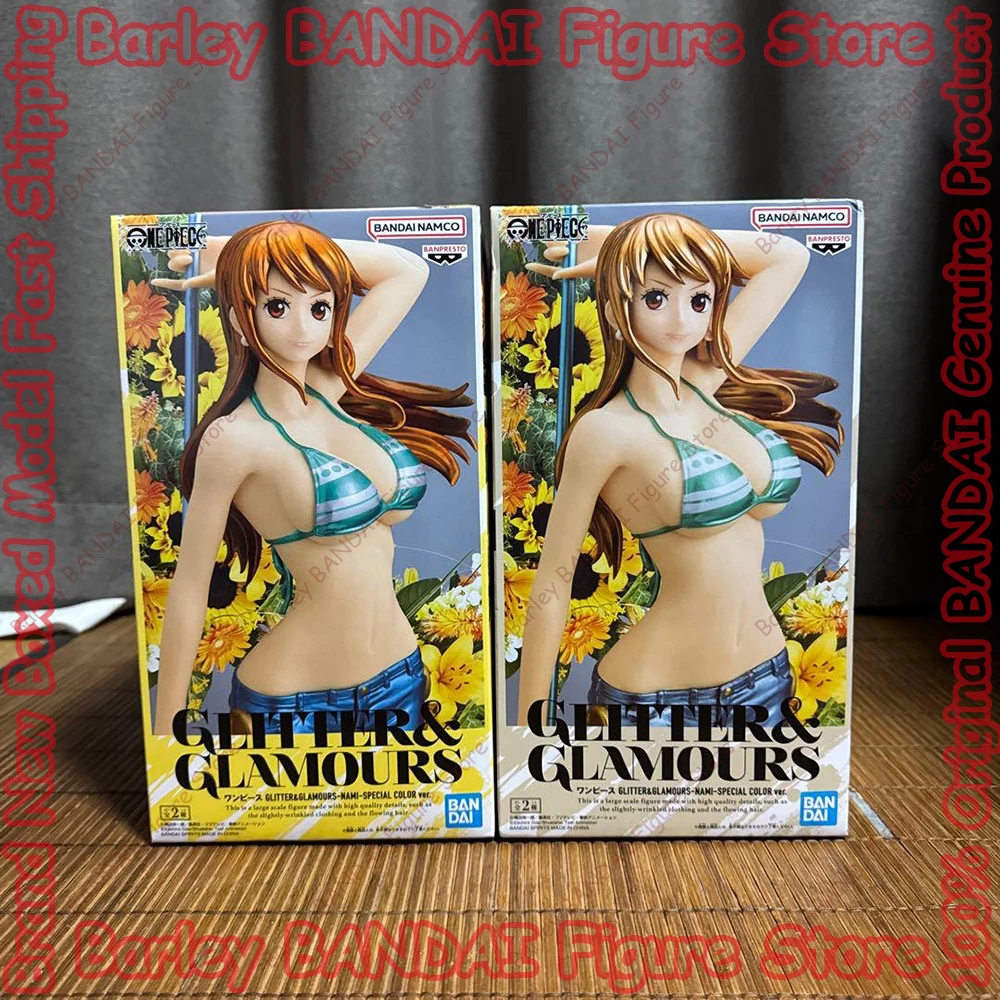 

In Stock Original BANPRESTO GLITTER&GLAMOURS One Piece Nami Special Color 27CM Anime Action Figures Boxed Collection Model Toys