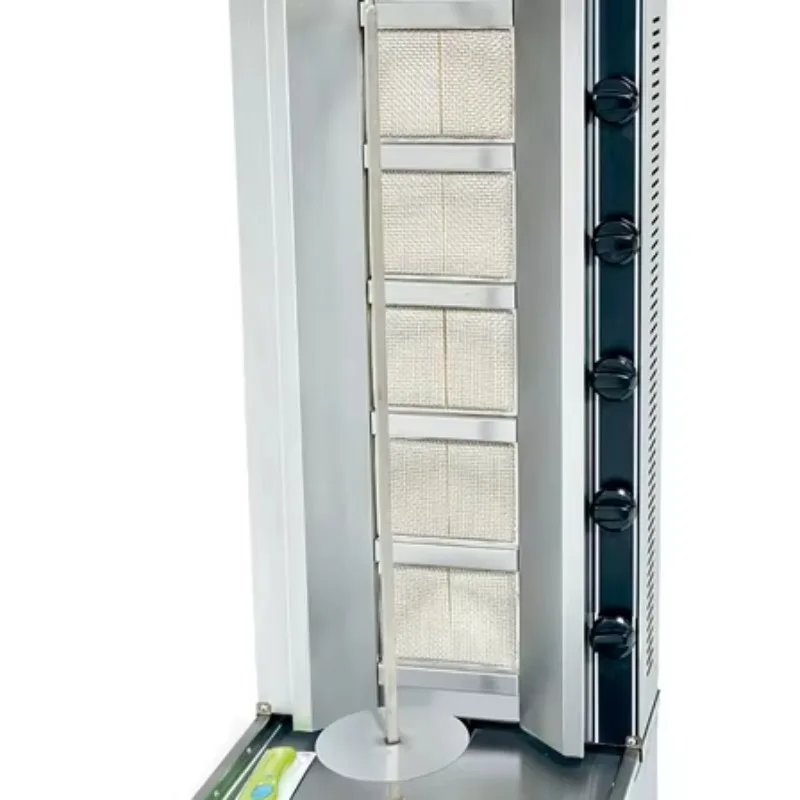 In Stock 5 burner Gas Shawarma Machine Restaurant Commercial Kebab Machine for Sale