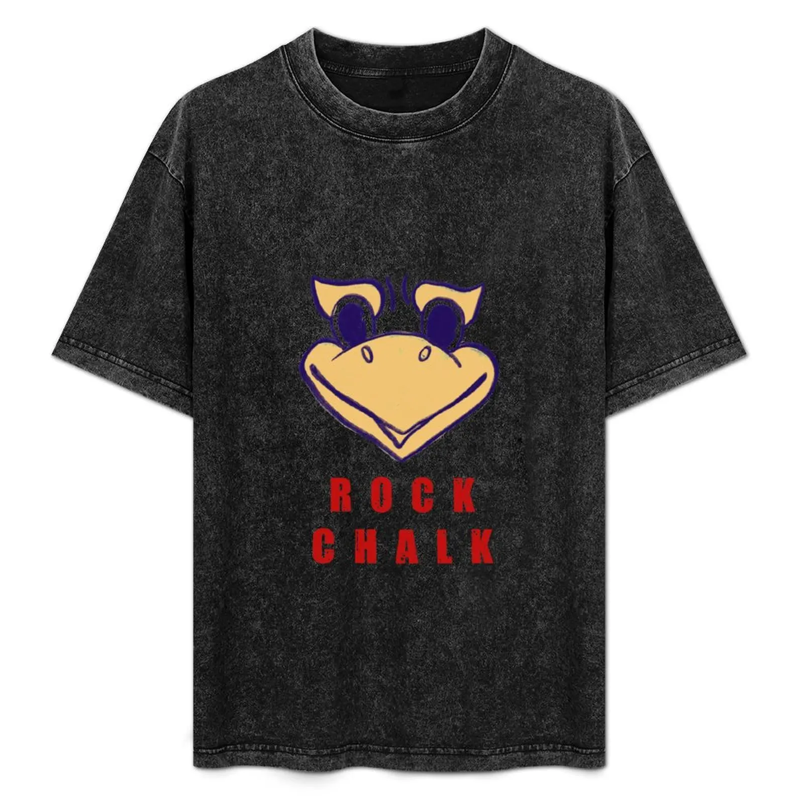 

Rock Chalk Jayhawk - KU T-Shirt Casual Graphic Print Tee