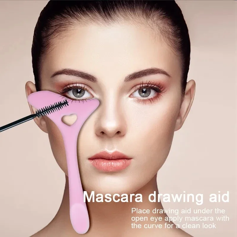 Plantillas multifuncionales de silicona para delineador de ojos, delineador de ojos, ayuda a usar, crema facial, dibujo, lápiz labial, aplicador, herramientas de maquillaje