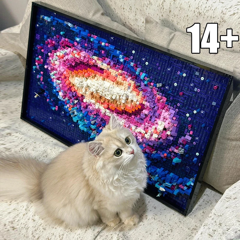 

3091pcs Building Blocks 31212 Pixel Art Bricks Galaxy Building Blocks Puzzle Decoration Toy Adult Gift Home Decor Birthday Gift