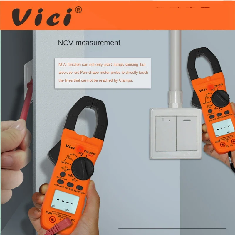 Stable Vici Digital AC DC Clamp Meter LoZ LPF Voltmeter 800A Current Multimeter Ammeter 60mF Capacitance Resistance Frequency