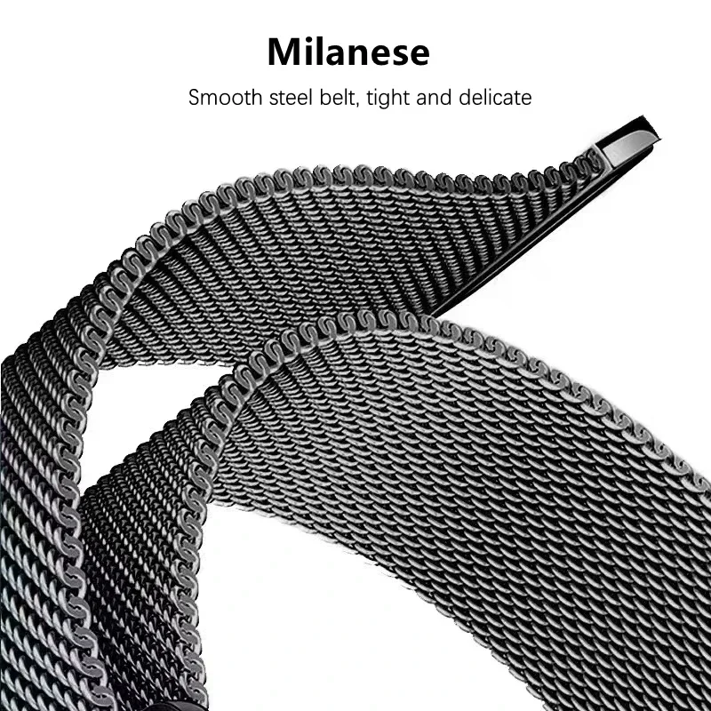 Metal Milanese Strap For Samsung Galaxy Watch 9/8 44-40mm Classic 46mm Magnetic Breathable Belt For Galaxy Watch Ultra 2-1 47mm