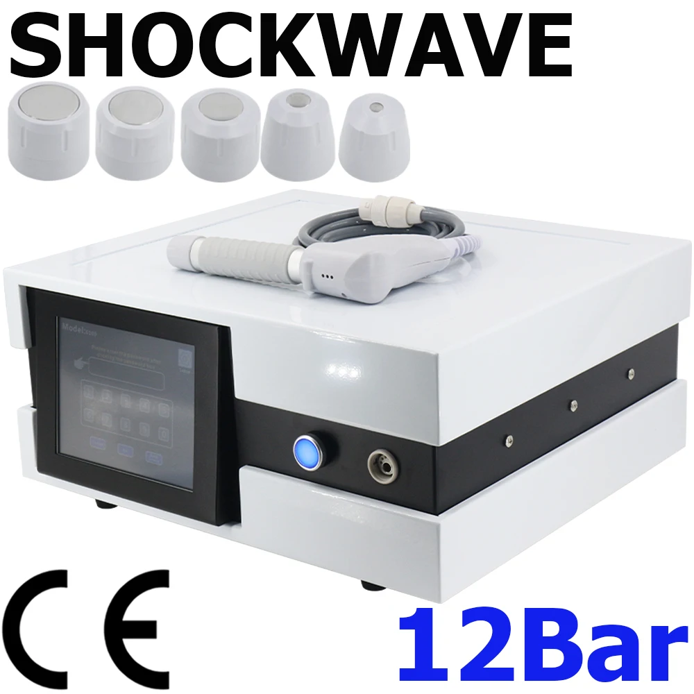 

Pneumatic Shock Wave For ED Treatment 12Bar Pain Relief Professional Shockwave Therapy Machine Top Quality Body Massager SPA