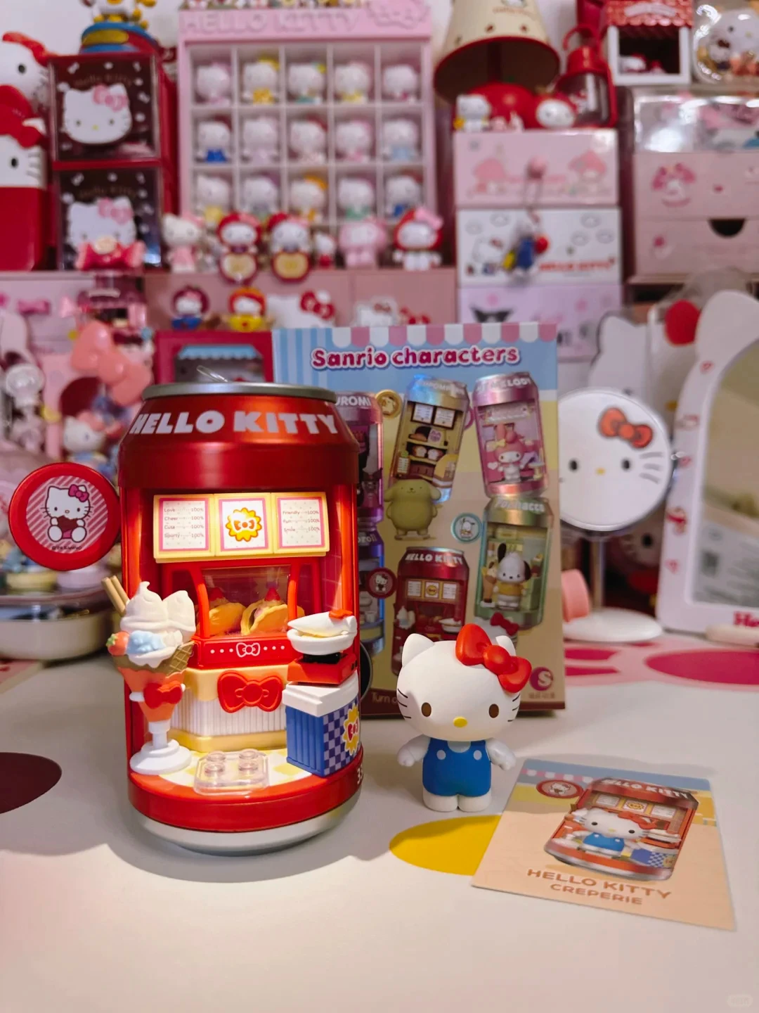 Auf Lager Original Sanrio Blind Box Soda Can Dessert Shop Serie Echte Kreative Beleuchtete Dekoration Sammlerstücke Geschenke – Detail 11