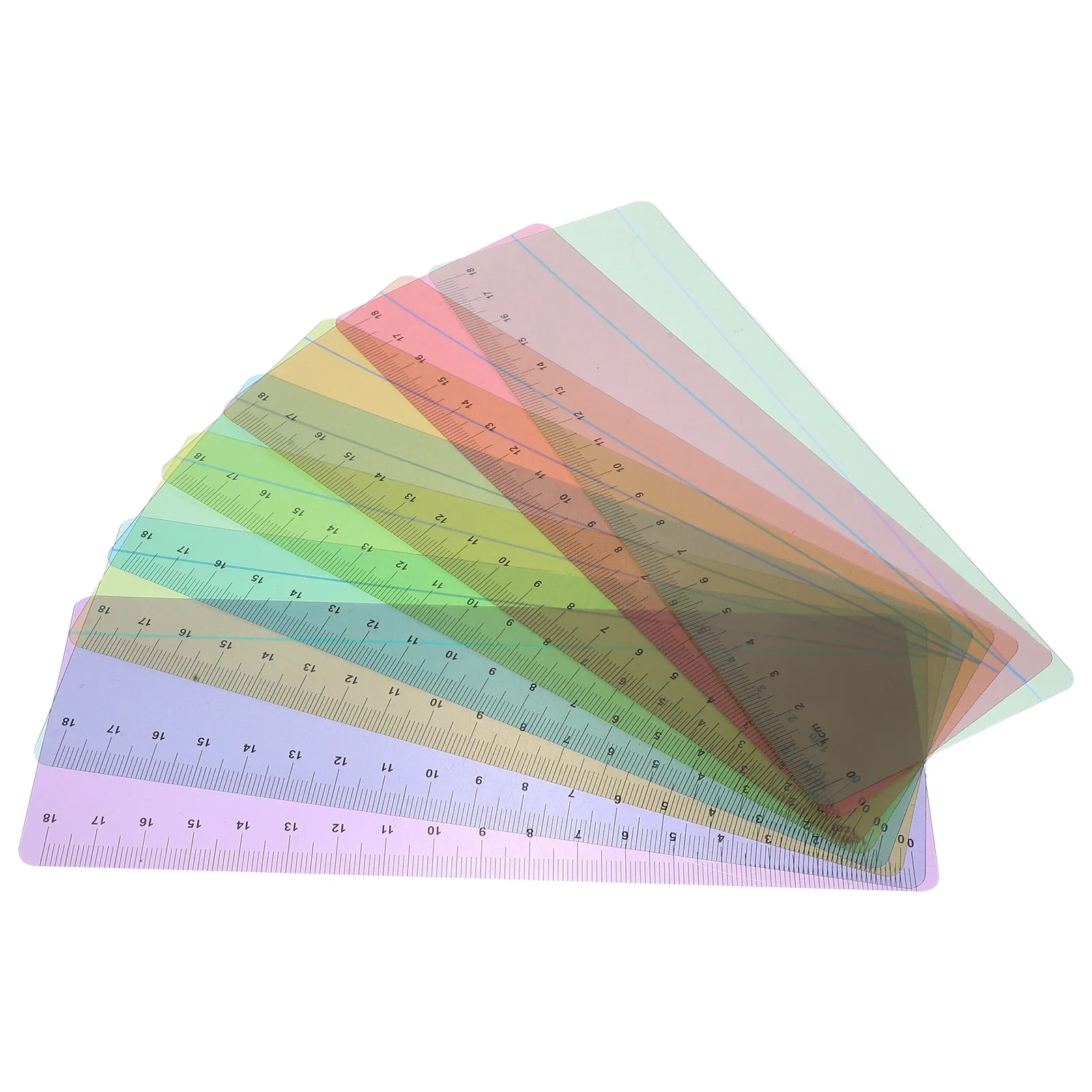Reading Strips 8 Pack Portable Clear Bookmark Overlays Tracking Rulers for Students Focus and Comprehension