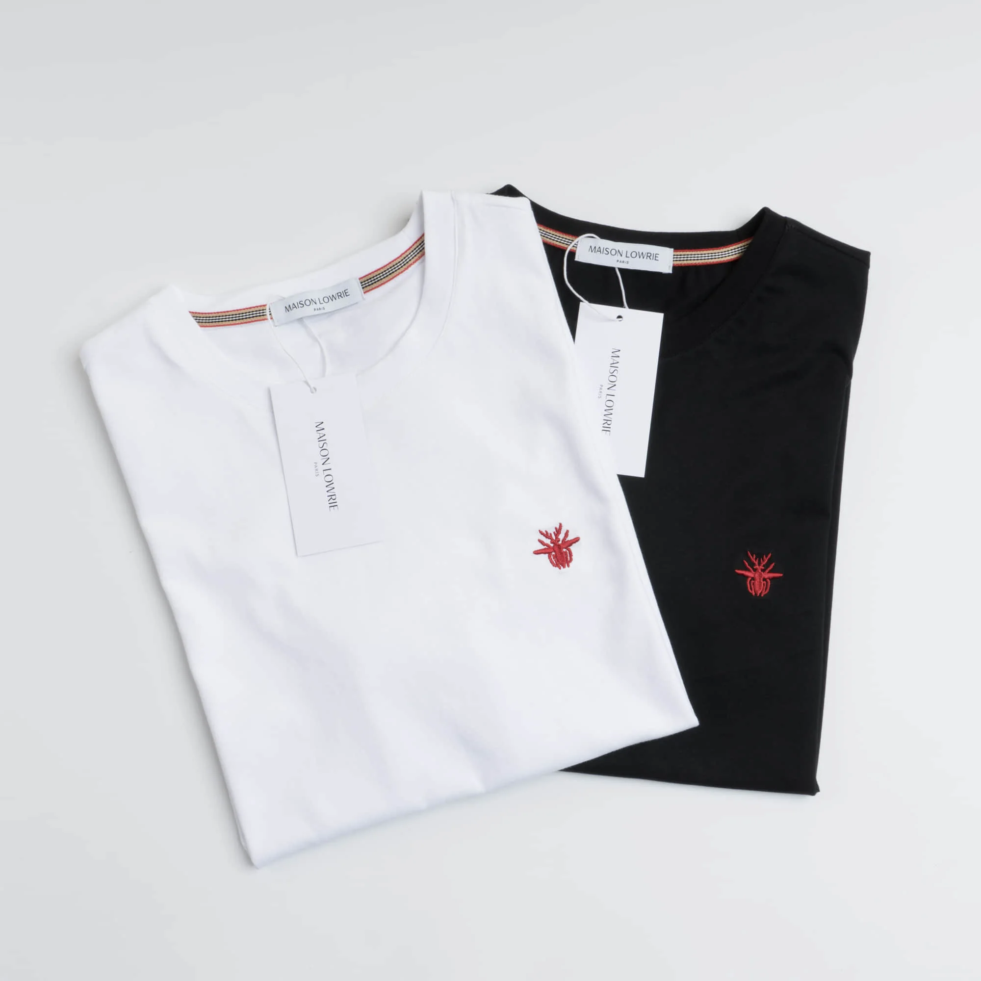 

Males Luxury Brand Tshirt Leisure Classical Logo Spider Embroidery Design Mens Mascot Cotton Soild Streetwear Top Tees