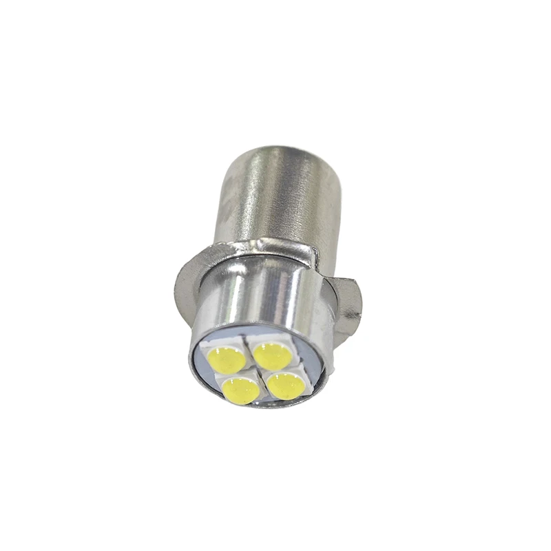 1PC P13.5s High Brightness LED Bulb Indicator Lamp 10-60V 4W White Miniature Light Replace For Torch Flashlight Bicyle Work Lamp