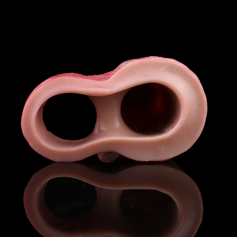 SXXY Silicone Wiress Control Vibrate Penis Extension Cock Sleeve Reusable Condom For Men Sex Toys Penis Enlargement view 6