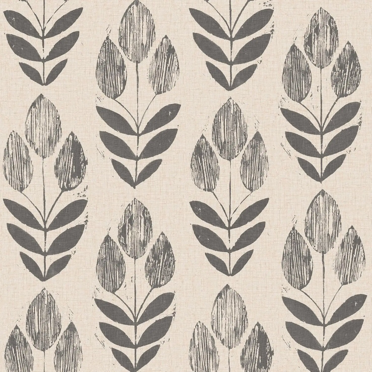 

Folk Tulip Peel & Stick Wallpaper in Neutral, Easy Self-Adhesive Decor for Home