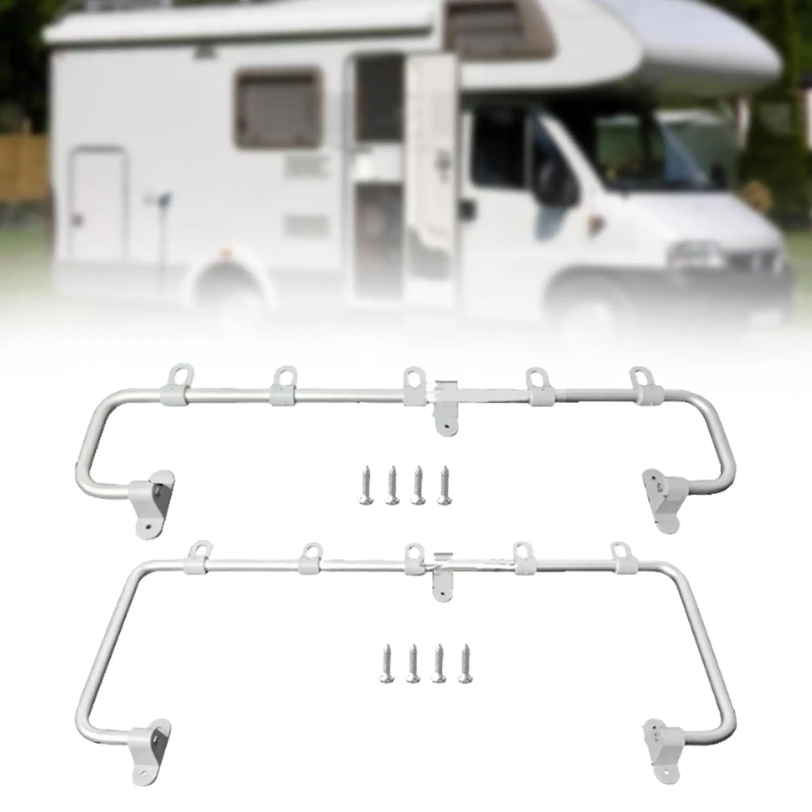 

Universal Foldable Clothes Rack Metal Material Space Saver Drying Rod for RV Bathroom