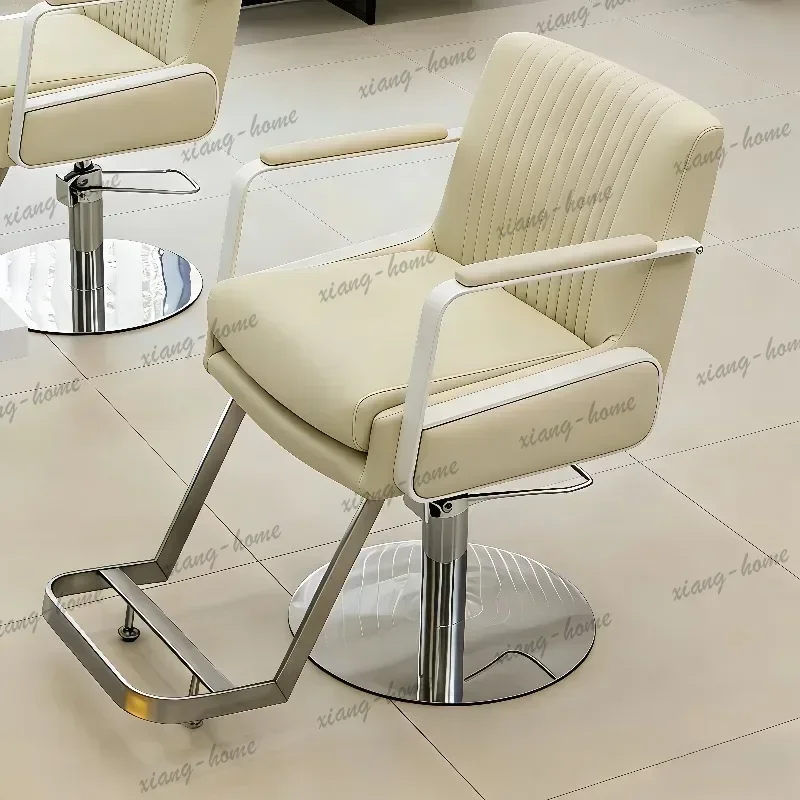LSRolling Shop Barber Chair Professional Mirror Lash Barbershop Barber Chair Esthetician Hairstylist Stuhl Beauty Salon Furnitur