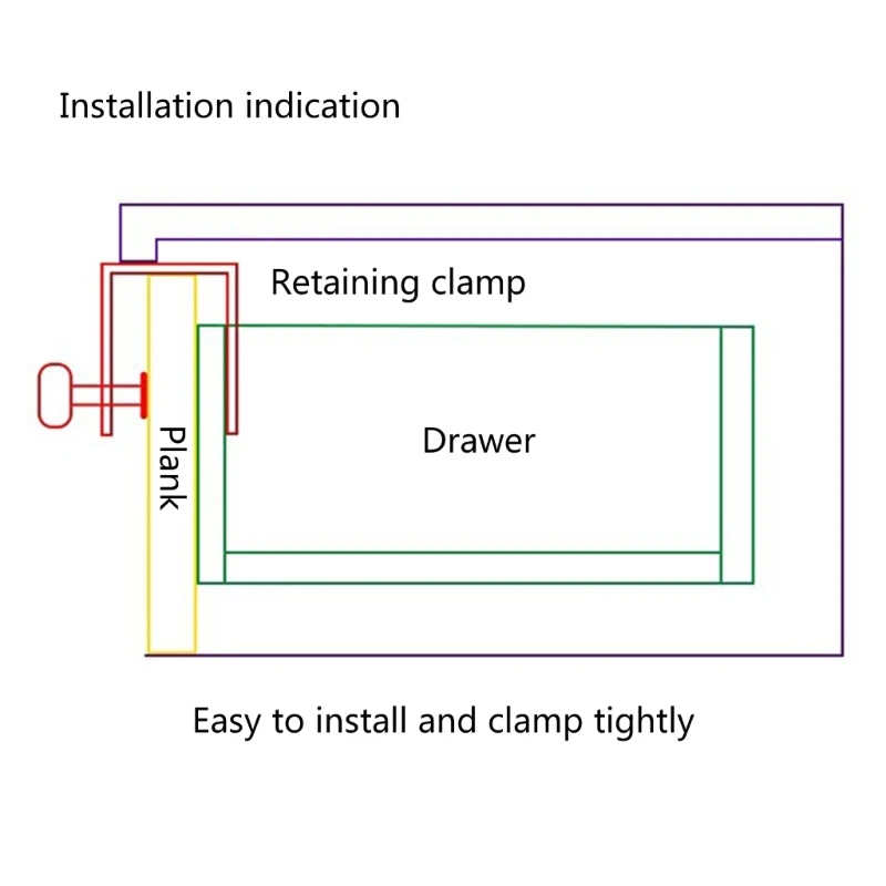 Drawer Front Installation Helper Woodworking Clamps for Attaching Drawer Panels Dropship