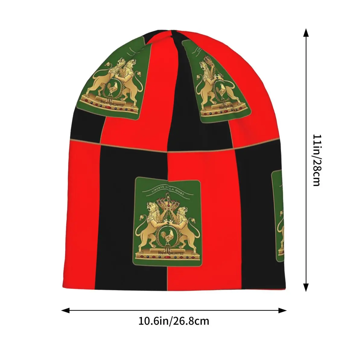 Haitian Independence Flag Skullies Beanies Hats Warm Autumn Winter Outdoor Cap Knitted Bonnet Caps for Unisex Adult