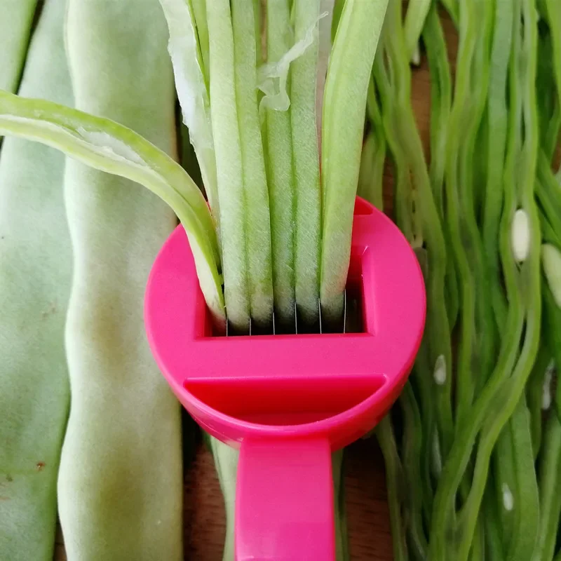 Bean slicer Green Bean Slicer Cutter Cut Fruit Vegetable Stringer Peeler Remover For Easy Kitchen Gadgets Kitchen Accessories