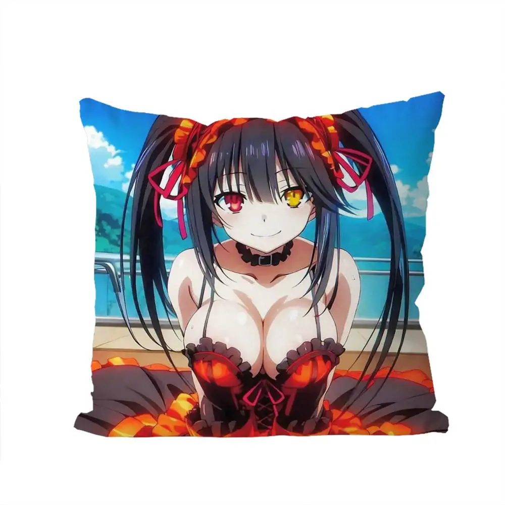 

Tokisaki Kurumi Pillow Case Luxury Double-sided For Car Pillows 45x45 Cushions Cover Home And Decoration Sofa Pillowcase 50x50