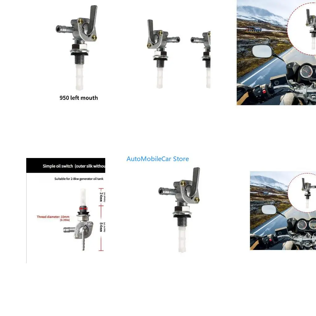 G8TE Quick Release Motorcycle Gas Switches Leakage Prevention Generator Accessor