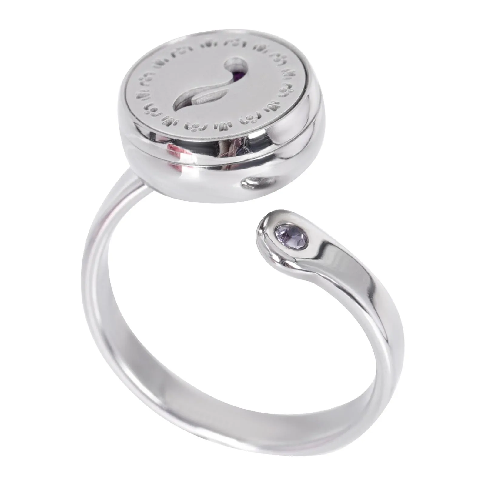 

Aromatherapy Essential Oil Ring Stainless Steel Adjustable Openwork Retro Rings for Party Fashion Jewelry Everyday Wear
