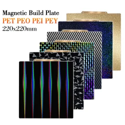 Placa de construcción de 220x220mm con placa de construcción magnética PEI PEY PEO PET H1HSpring acero para Anycubic Mega Pro I3 Mega S Anet A8