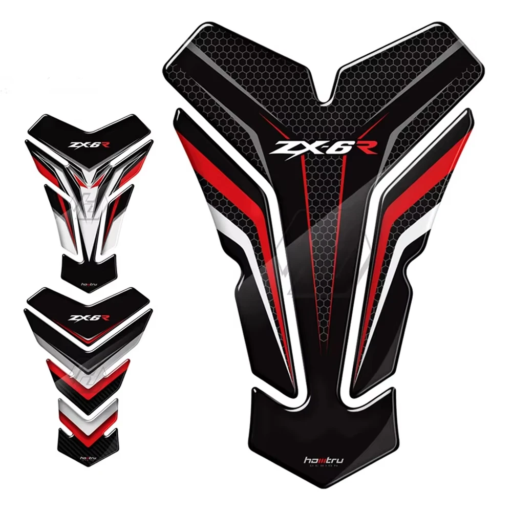 

3D Resin Motorcycle Tank Pad Protector Sticker For Kawasaki ZX6R ZX-6R 636