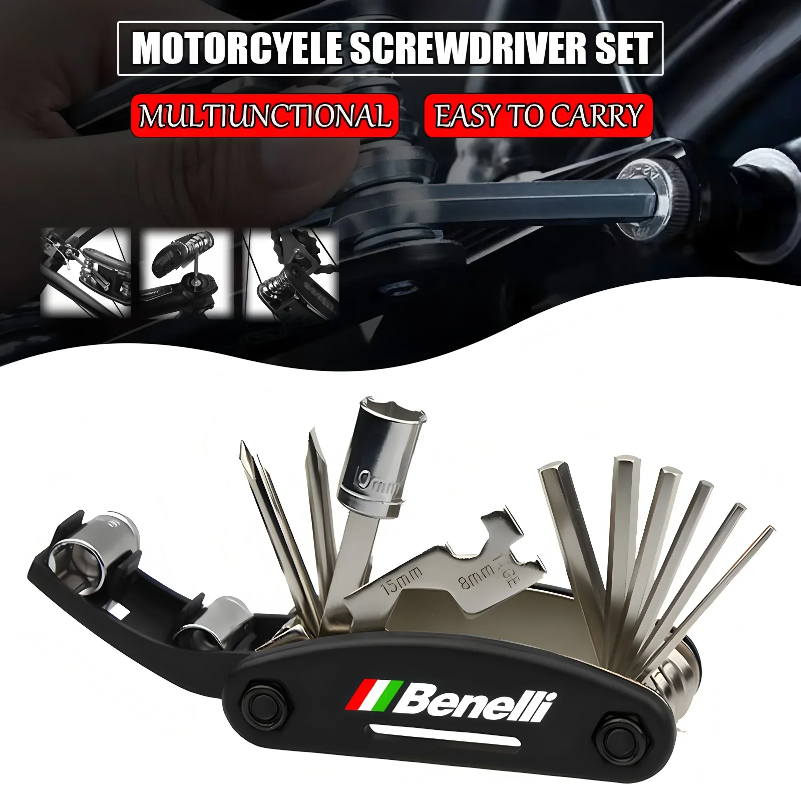For Benelli TRK 502 552 702 Leoncino 150 500 800 TNT 135 600i 899 Accessories Multifunction Tool Portable Repair Screwdriver Set