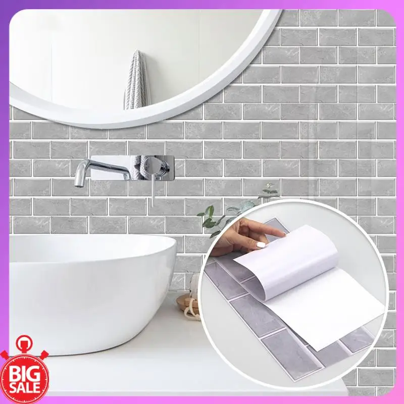 Big Deal 12-Sheet Peel And Stick Backsplash Tile, Faux White Marble Look PVC Stick On Backsplash Tiles For Kitchen 12X6inch Dura