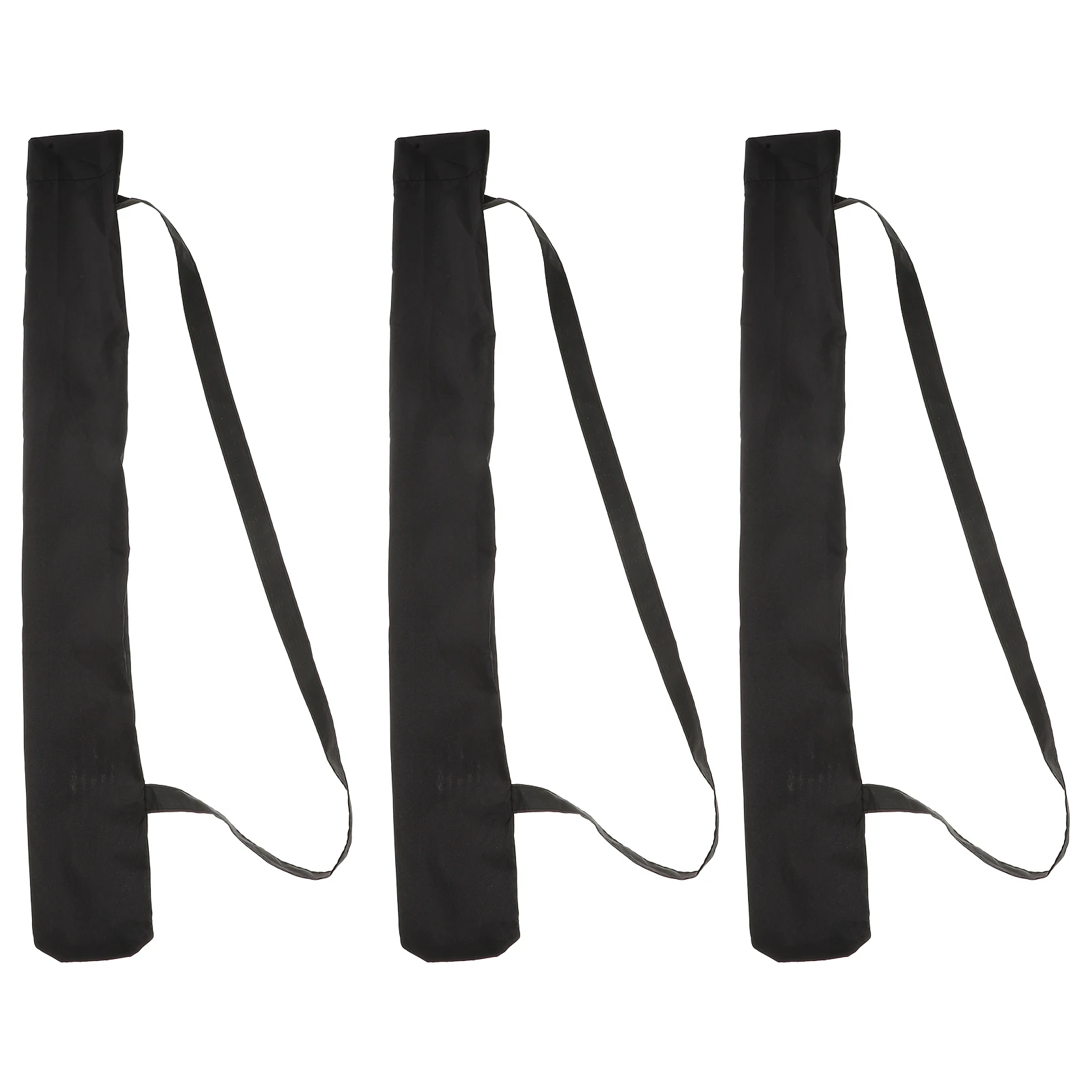 

3pcs Umbrella Cover Rain Bags Storage Case Black Long Handle Water Absorbing Bag Portable Travel Home Supplies