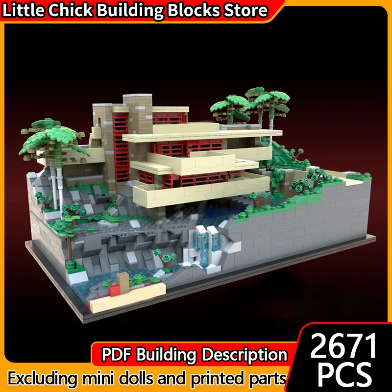 

City Street View Model MOC Building Bricks Town Residential Building Villa Modular Technology Gifts Holiday Assemble Toys Suit