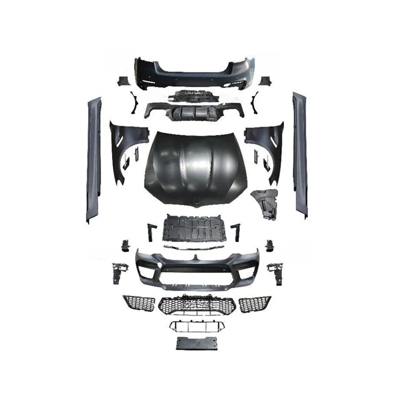 

New 5 Series G30 G38 Upgrade to M5 Pre- Style Look Body Kit Car Tuning Pars Hood Front Fenders Side Skirts Full Set
