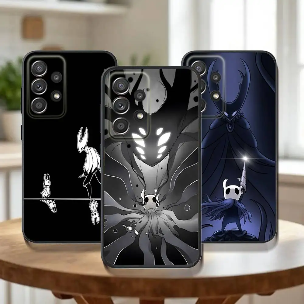Casing Ponsel Game Hot H-Hollow K-Knight untuk Samsung Galaxy A 91,80,73,72,71,53,52,51,22,5G Sampul Hitam Lembut Tahan Benturan