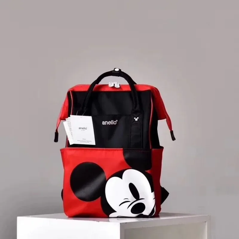 Disney Mickey Mommy Backpack Large Capacity Multi Functional Embroidery Contrast Fashion Personalized Western Style Travel Bag