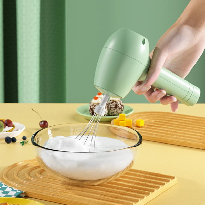 Wireless & Portable Electric Mixer: Your Automatic Dough, Egg & Cream Whipper for Baking - A Kitchen Must-Have!