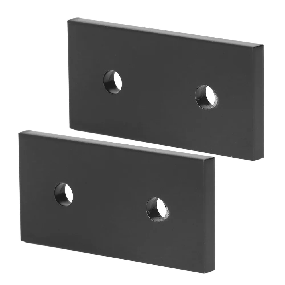 2pcs Compression Resistance Aluminum Alloy Joint Board Durable Heavy Duty Flat Joining Plate Rectangle Joint Plate