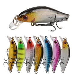 1Pcs Sinking Minnow Fishing Lures Wobblers 5cm 3g Quality Artificial Plastic Bait Bass Crankbaits Carp Pike Fishing Tackle