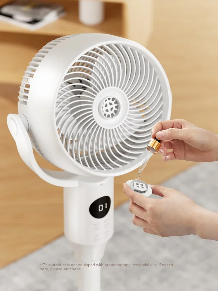 

Fans Air Circulator Smart Floor Electric Fan Household Strong Light Tone Stand Dual-Use Energy-Saving Shaking Head 220V