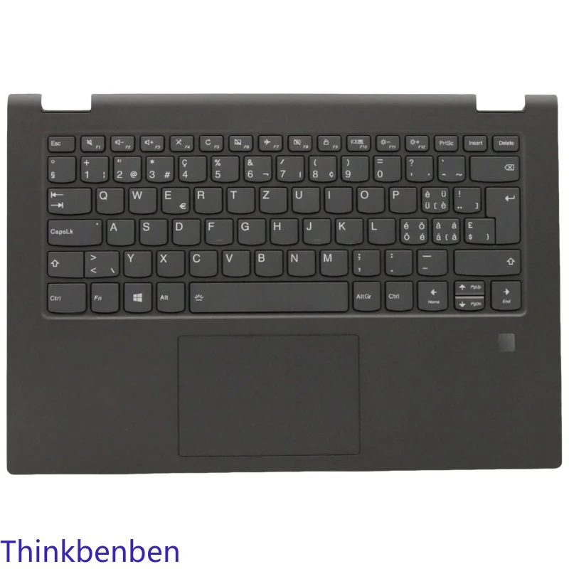CH Swiss Backlit Keyboard BK PL Upper Case Palmrest Shell FPR Cover For Lenovo Ideapad Flex C340 14 API IWL IML 5CB0S17343