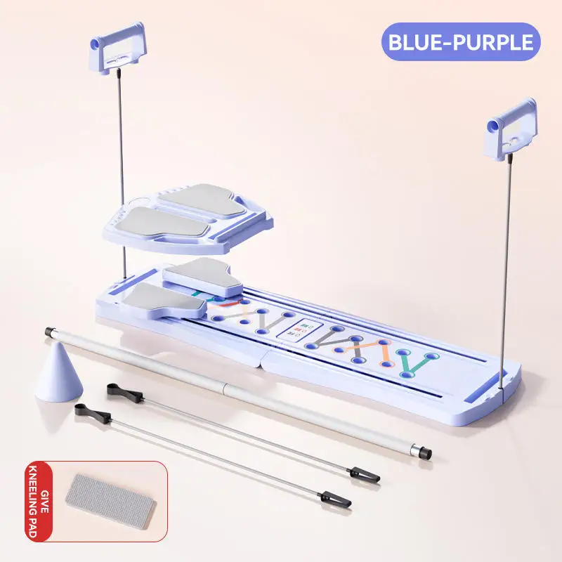 Multifunctional foldable home fitness board tablet holder for pectoral and abdominal muscle training